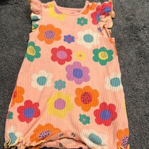 Colorful Floral Baby Romper **Play Condition** 3-6 months.   FREE w/BUNDLE
